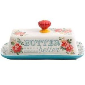 The Pioneer Woman Floral Butter Dish